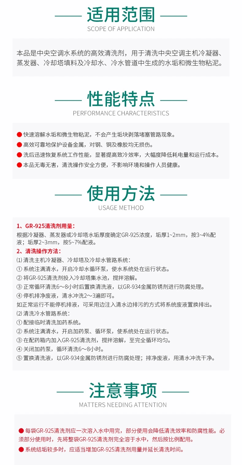GR-925 中央空調清洗劑(圖5)